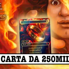 La carta di Magic The Gathering "The One Ring" 001/001, con iscrizioni elfiche, è una delle carte più preziose.