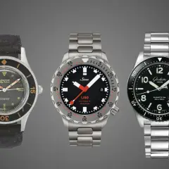 Tre orologi subacquei iconici: Blancpain, Sinn U50 e Glashütte. Il loro significato come "tool watch" è la robustezza e l'affidabilità.