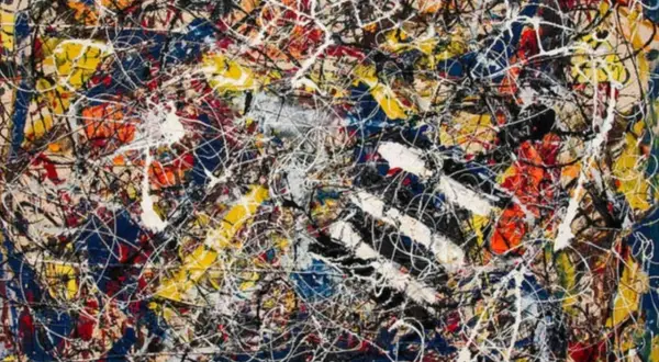 Un groviglio di colori vibranti: giallo, blu, rosso e bianco si intrecciano in un'esplosione di energia. Un'opera che potrebbe far parte de i 10 quadri più costosi al mondo.