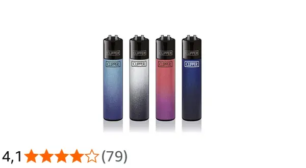 Quattro accendini Clipper con sfumature di colore uniche, un vero tesoro per collezionisti, forse il clipper più costoso al mondo.