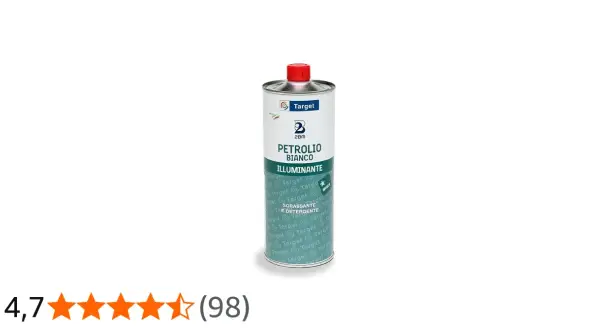 Lattina di petrolio bianco illuminante Target, ideale per trattare il legno.