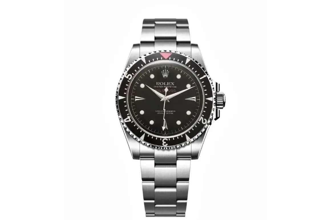 Orologio Rolex Milgauss con quadrante nero e ghiera girevole. Un classico intramontabile, perfetto per il 2026.
