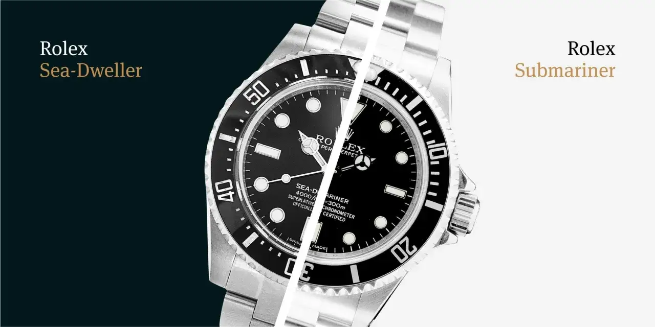 Confronto tra Rolex Sea-Dweller e Submariner, due icone subacquee.