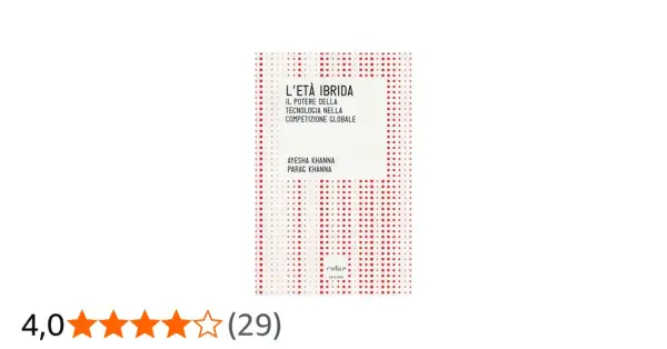 Copertina del libro "L'età ibrida", che esplora il potere della tecnologia nella competizione globale.