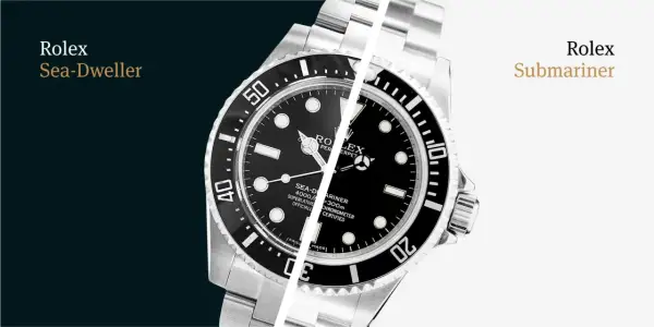 Confronto tra Rolex Sea-Dweller e Submariner, due icone subacquee.