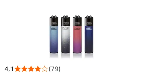 Quattro accendini Clipper con sfumature di colore uniche, un vero tesoro per collezionisti, forse il clipper più costoso al mondo.